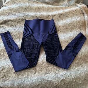 Savage X Fenty Special FX High Waist Size Large Leggings Navy Ocean Blue Black